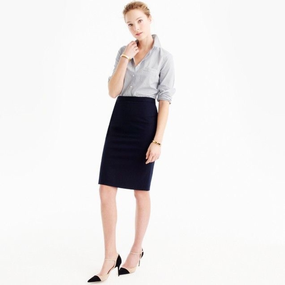 J Crew No. 2 Pencil skirt black